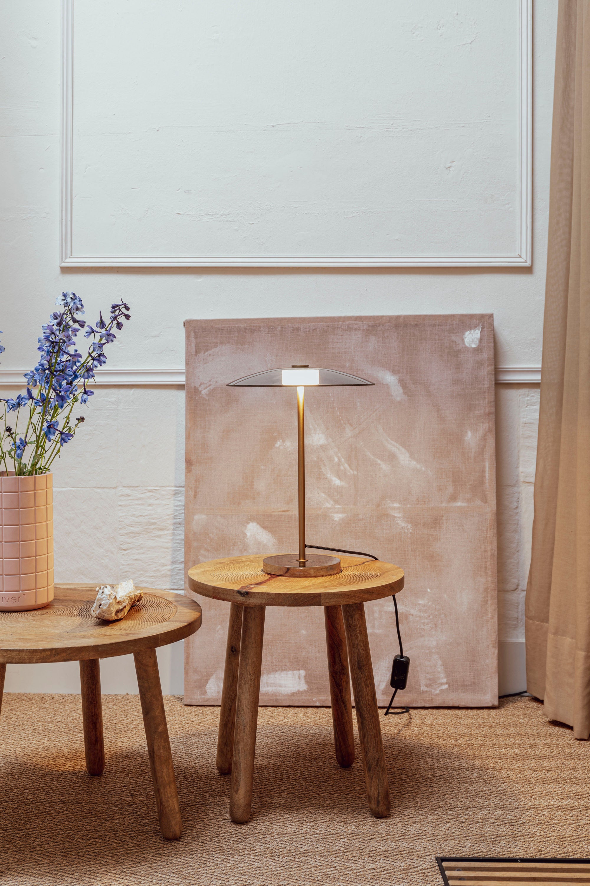 Zuiver Float Gold & Glass Table Lamp